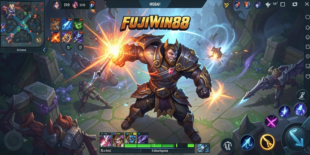 Tangkapan layar dari gameplay FUJIWIN88 dalam pertarungan seru.
