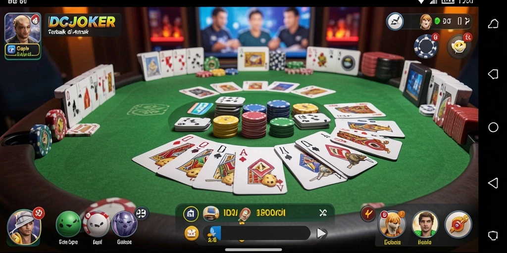 Tampilan gameplay Gaple yang seru dan mengasyikkan di IDCJOKER.
