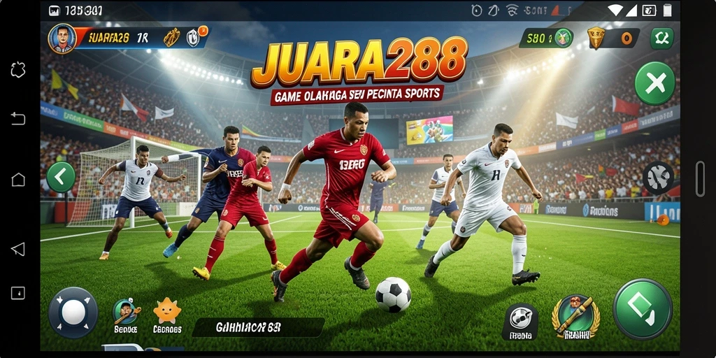 Tangkapan layar dari gameplay JUARA288 menampilkan aksi olahraga yang seru.