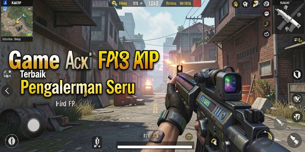 Gameplay intens KAKRP menampilkan aksi tembak-menembak yang seru.