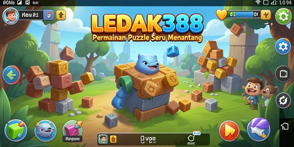 Tampilan gameplay menantang pada LEDAK388 dengan berbagai teka-teki menarik.
