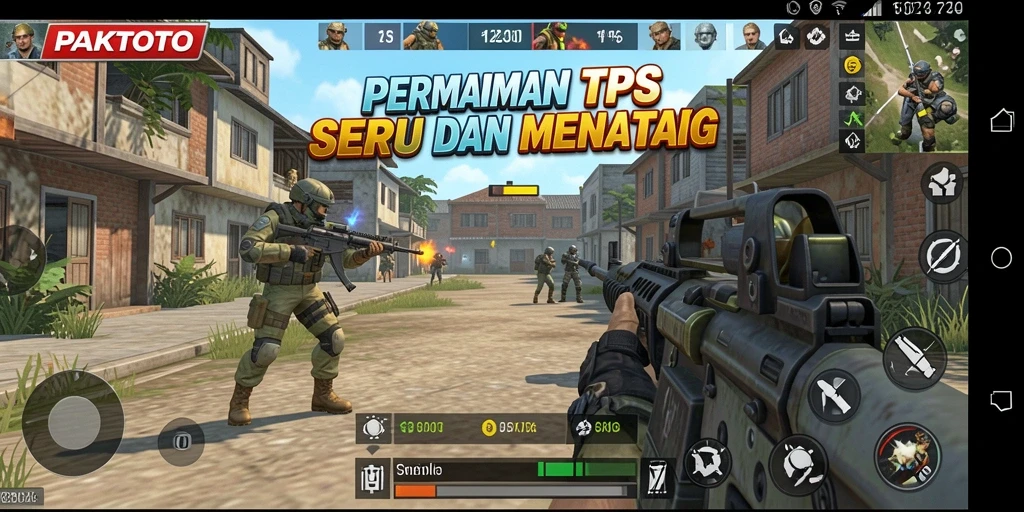 Tampilan gameplay mendebarkan dalam PAKTOTO di medan pertempuran.
