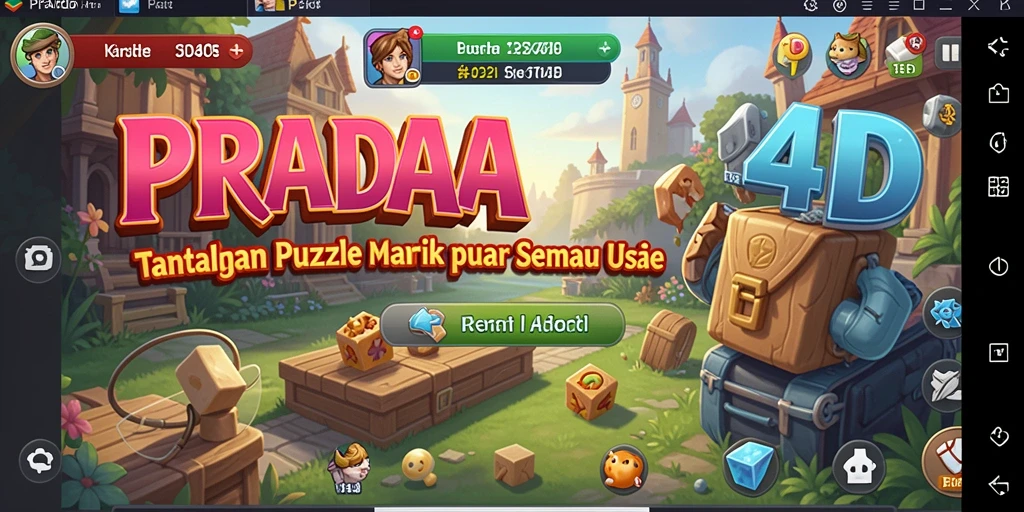 Gameplay PRADA4D yang menantang dengan berbagai jenis puzzle menarik.