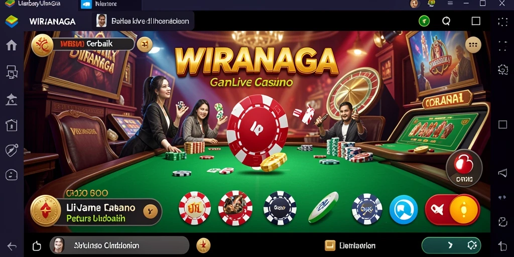 Tampilan gameplay Live Casino yang mengesankan di WIRANAGA.